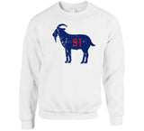 Justin Tuck Goat 91 New York Football Fan Distressed V2 T Shirt