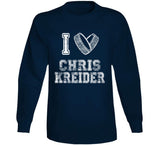 Chris Kreider I Heart New York Hockey Fan T Shirt