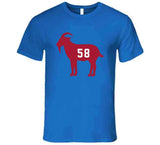 Carl Banks Goat 58 New York Football Fan T Shirt