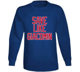 Ed Giacomin Save Like Giacomin New York Hockey Fan T Shirt