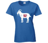 Michael Strahan Goat 92 New York Football Fan Distressed T Shirt