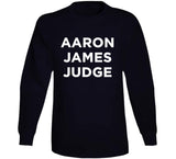 Aaron James Judge New York Baseball Fan T Shirt