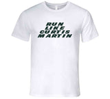 Curtis Martin Run Like Martin New York Football Fan V2 T Shirt