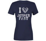 Jesper Fast I Heart New York Hockey Fan T Shirt