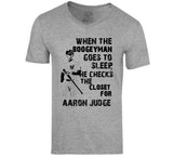 Aaron Judge Boogeyman Check Closet New York Baseball T Shirt